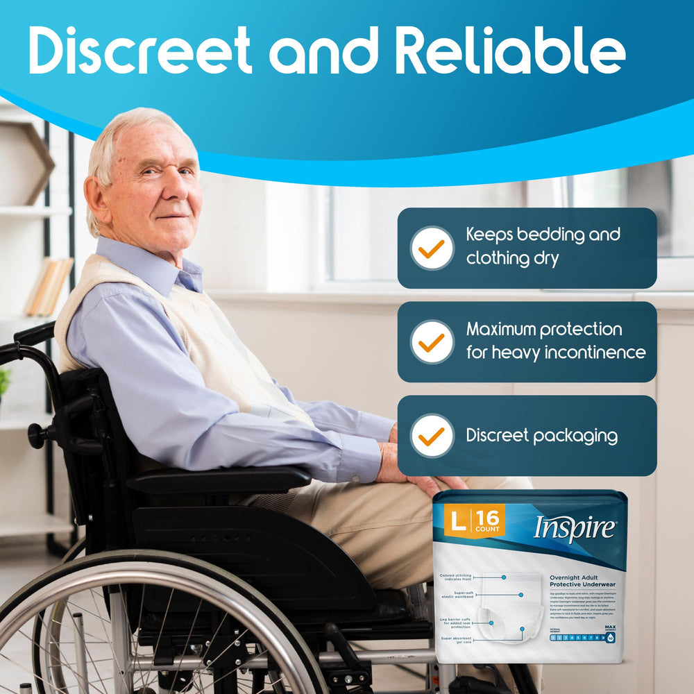 Inspire latex-free design minimizes irritation and adds comfort.