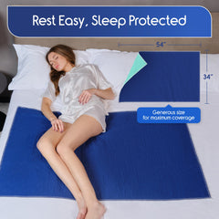 Inspire bed protector on mattress protects furniture and keeps surfaces safe.