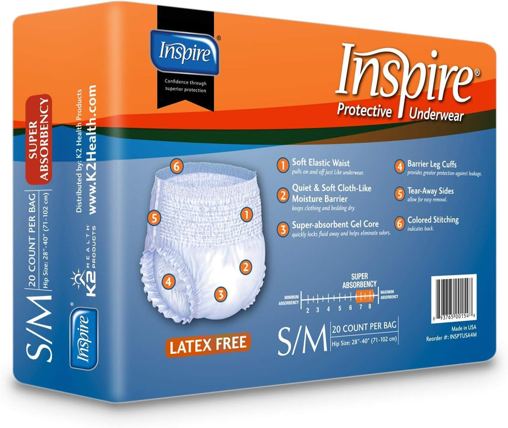 Inspire Protective Underwear discreet packaging for privacy