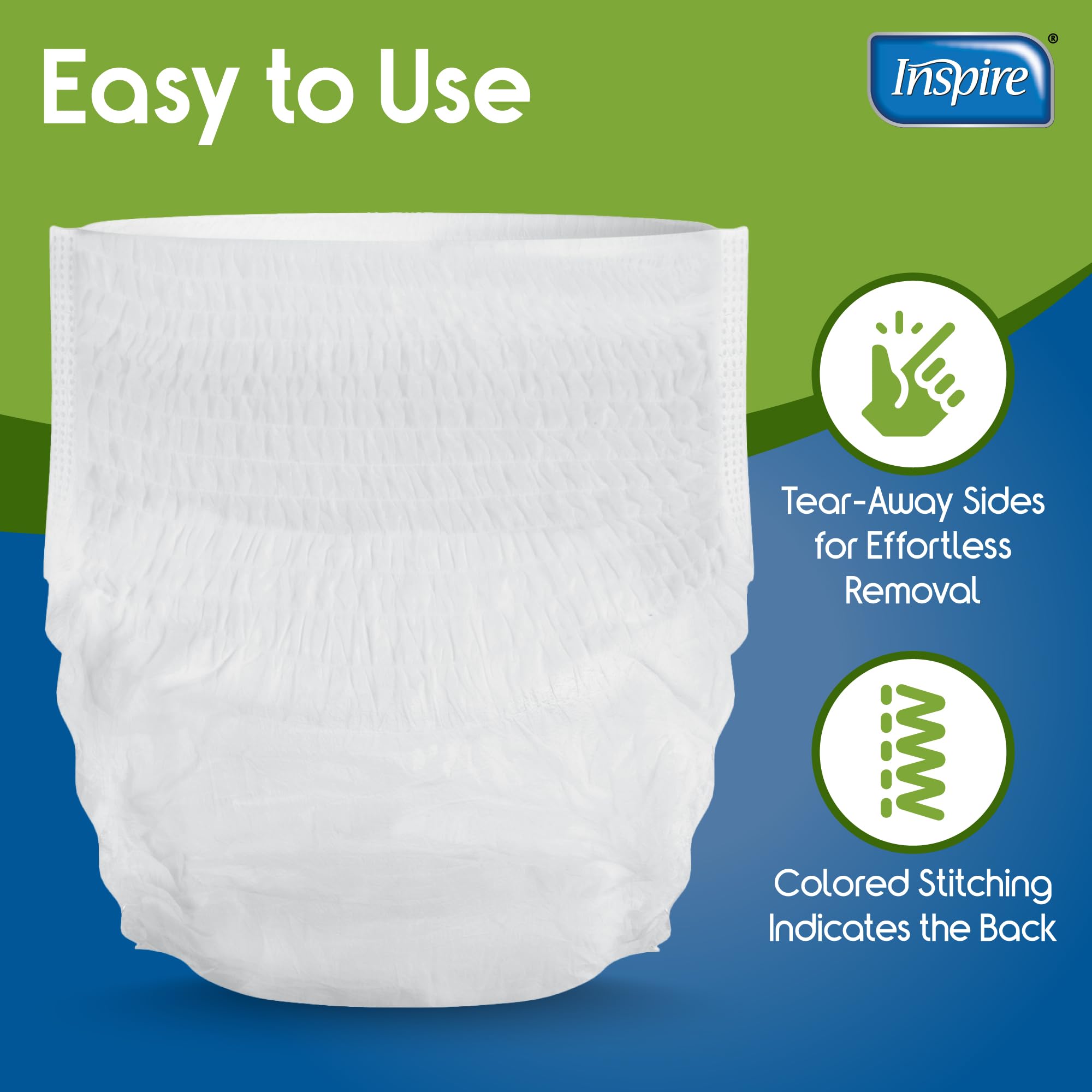 Inspire Protective Underwear tear-away sides enable easy removal