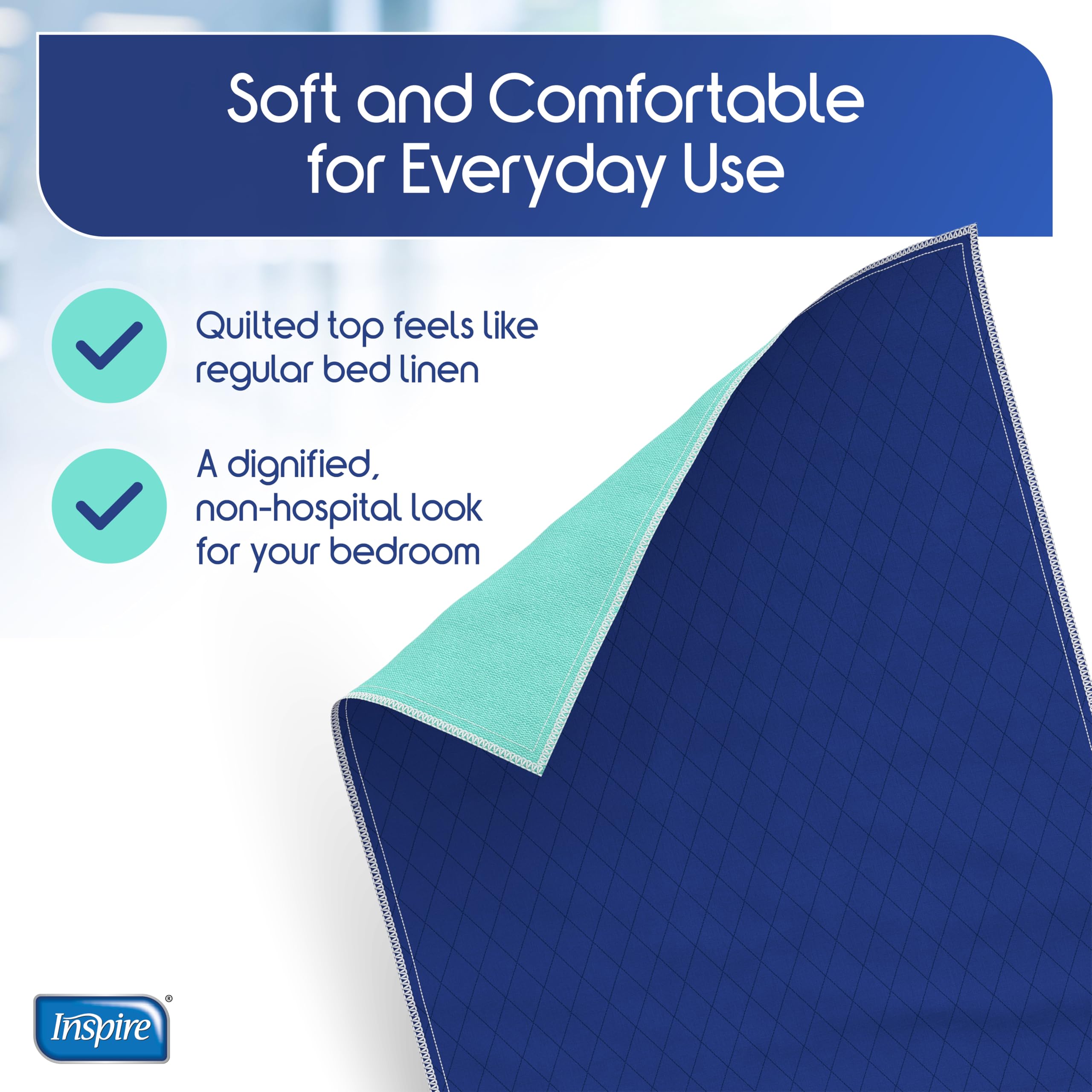 Inspire soft and comfortable bed pad texture for daily use.