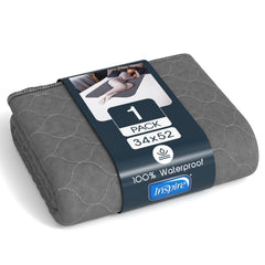 Inspire Underpads 34x52 coverage protects beds and surfaces from leaks.