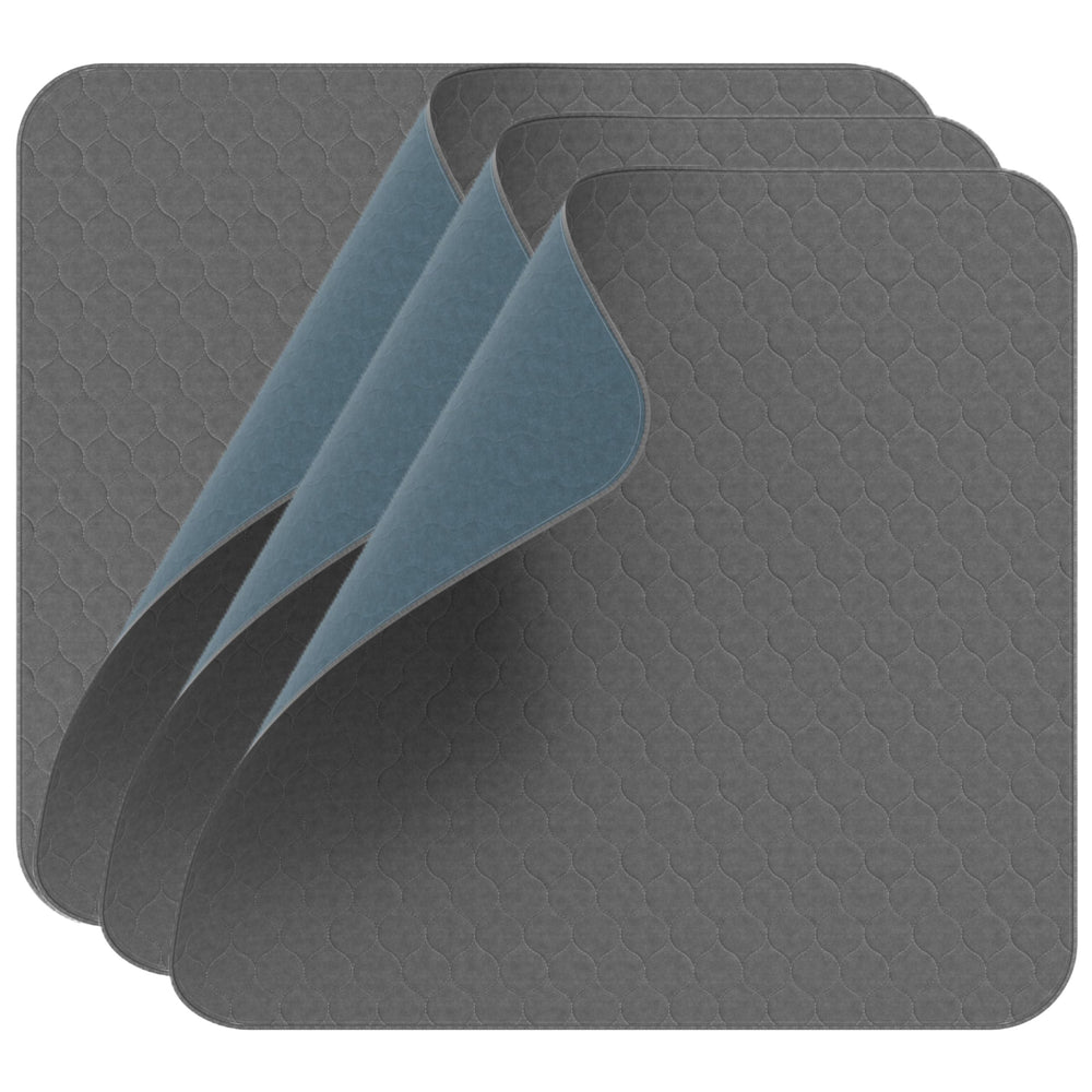 Inspire Underpads gray waterproof bed pad 34x36 with absorbent core.