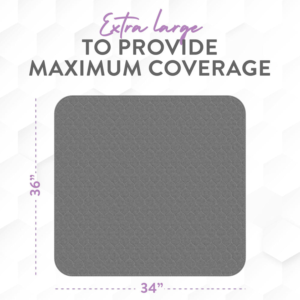Inspire Underpads bed protector 34x36 provides reliable surface protection.