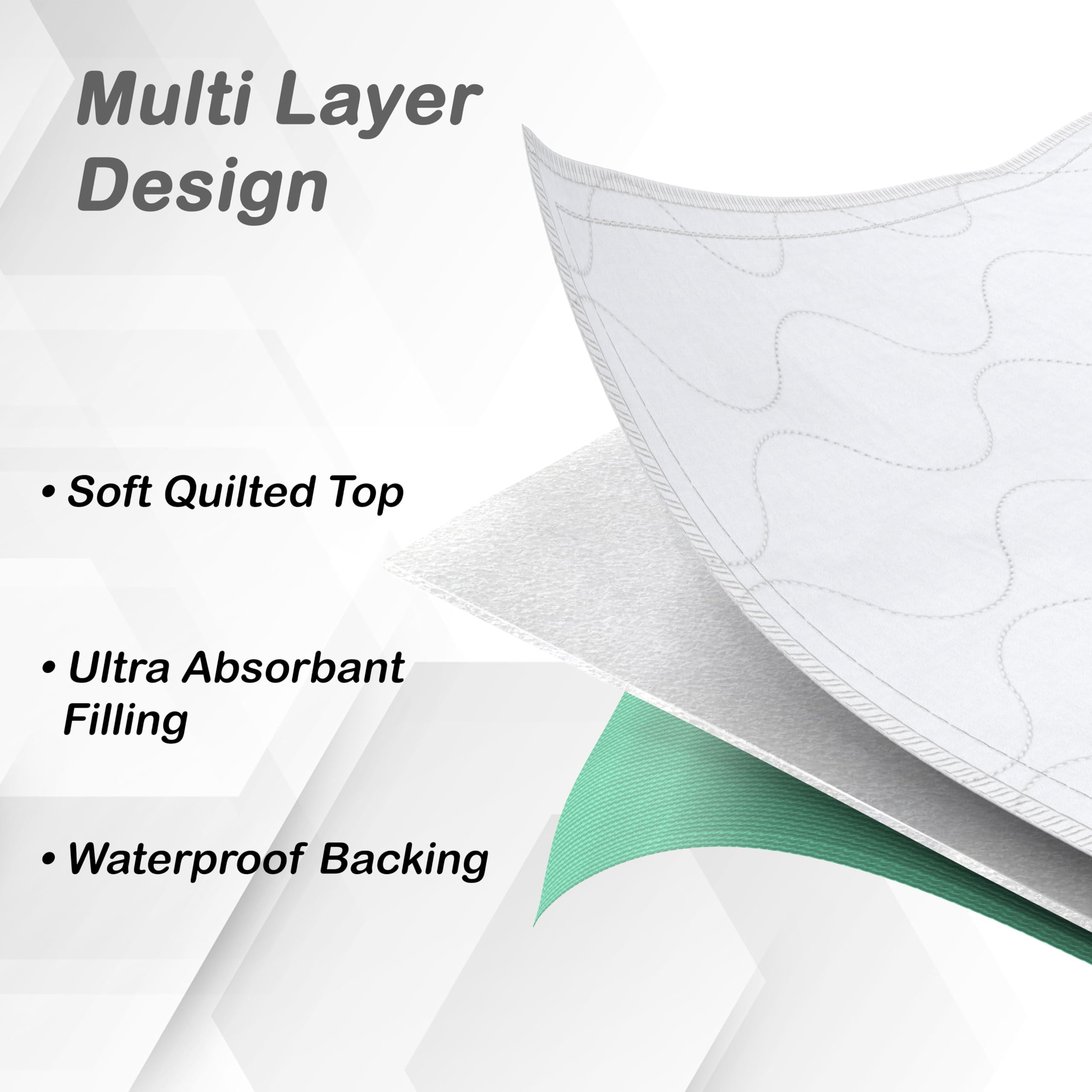 Inspire 24x36 pad demonstrates generous coverage for beds.