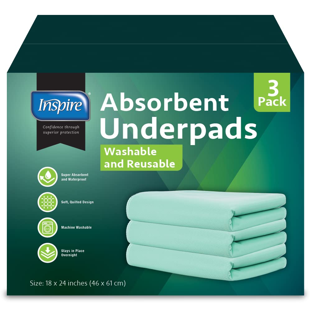 Inspire pad is machine washable for easy care.