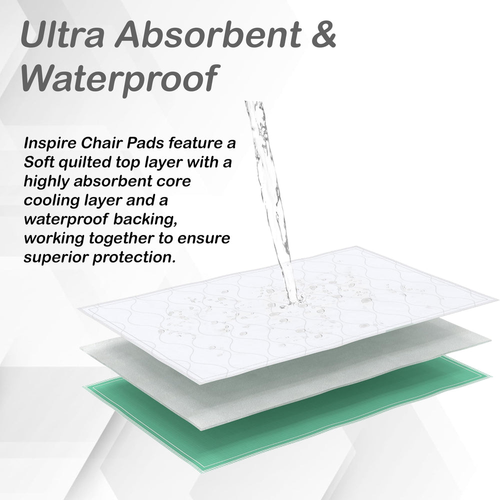 Inspire soft quilted top layer offers comfortable incontinence protection.