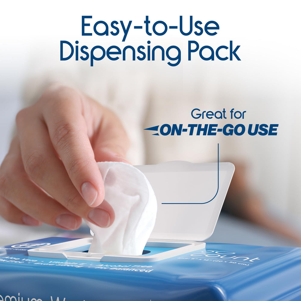 Inspire latex-free wipes suitable for sensitive skin and daily cleansing