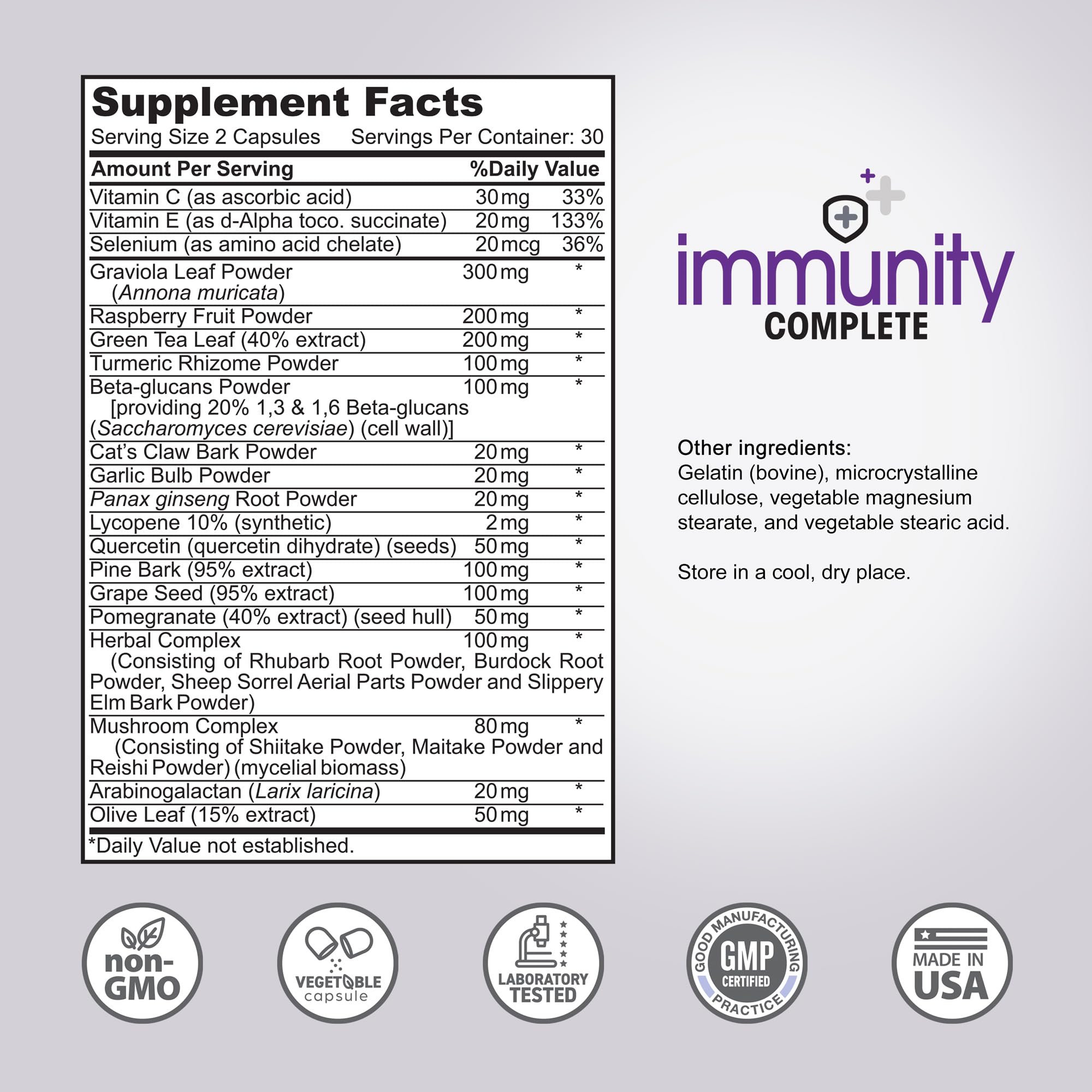Lifestyle scene showing Immunity Complete for year-round wellness.