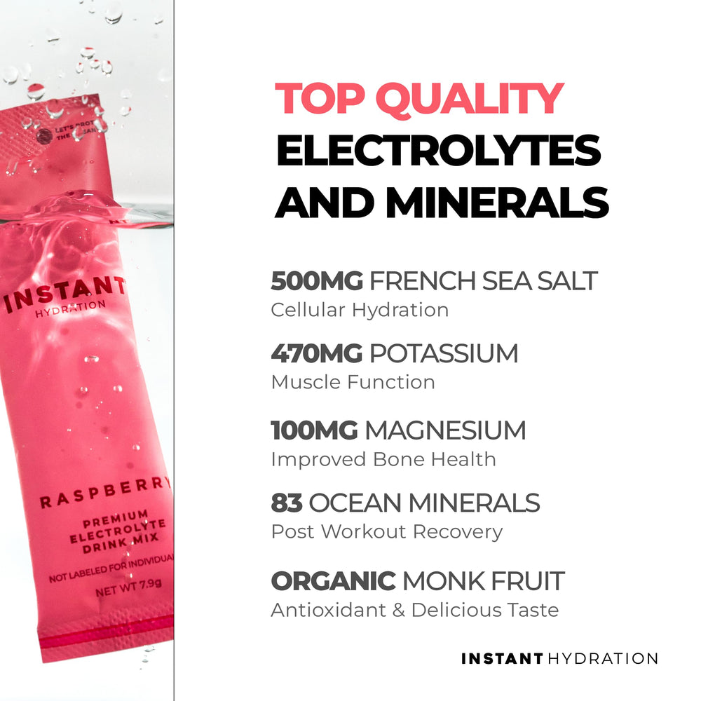 Instant Hydration 30-stick pack ready for on-the-go hydration