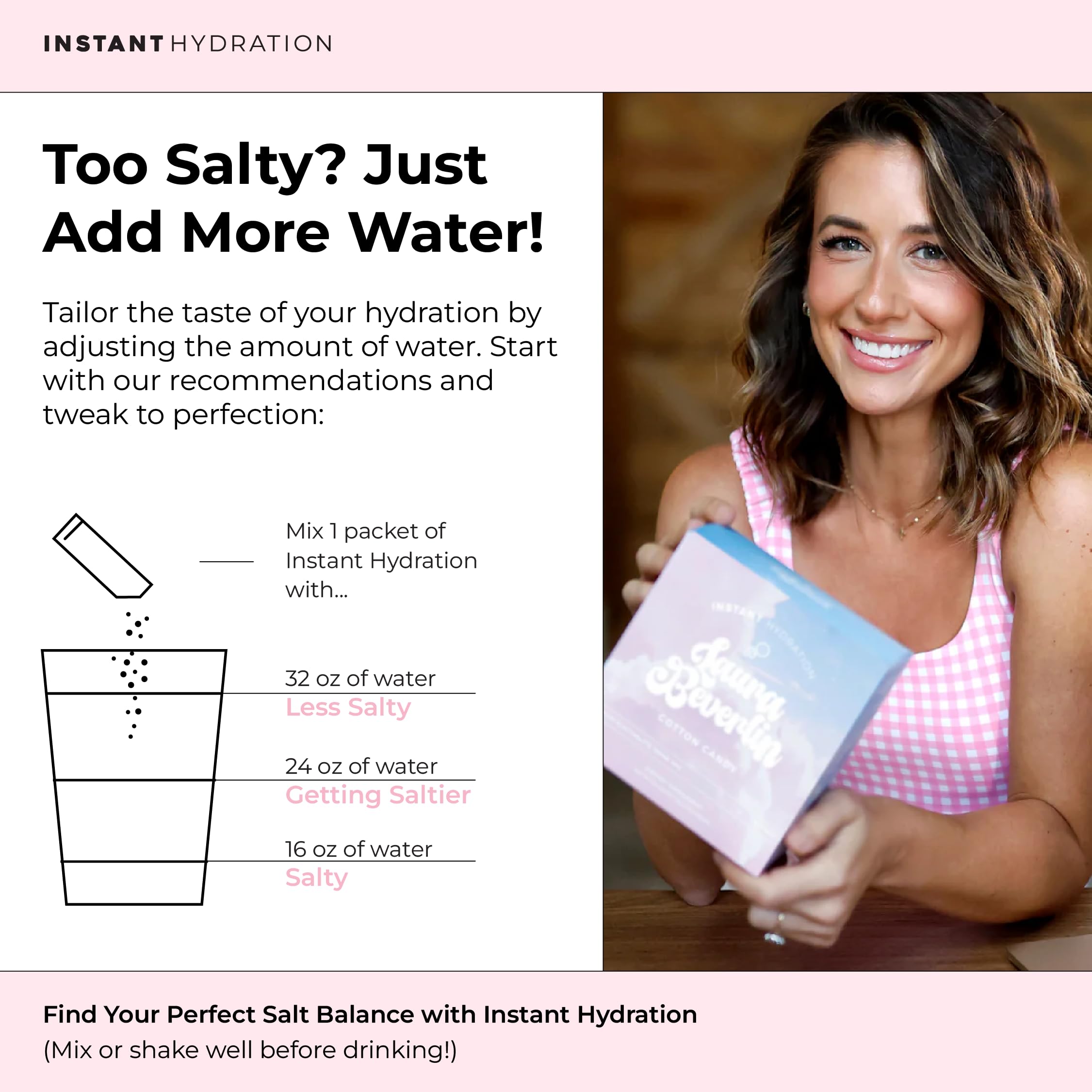 Instant Hydration 83 trace minerals graphic highlighting mineral-rich hydration support