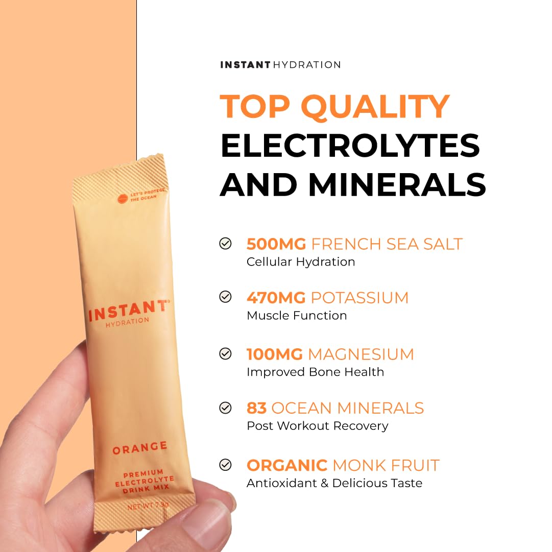 Instant Hydration sea salt image emphasizes 83 trace minerals from French Grey Sea Salt
