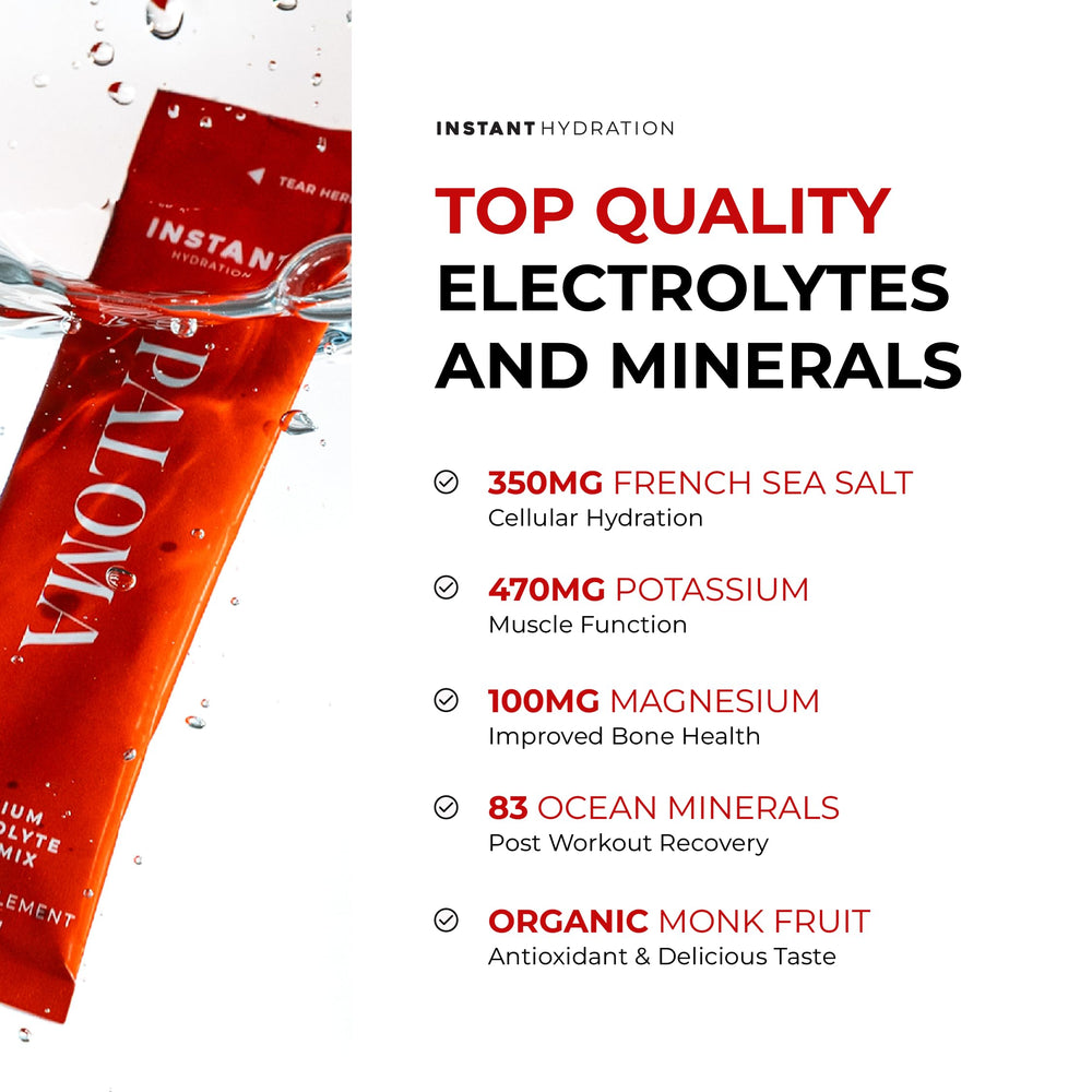 Instant Hydration Paloma drink mix packets ready for on-the-go hydration.