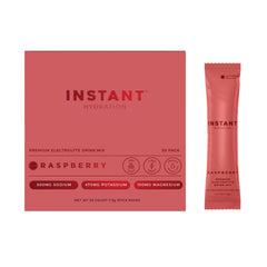 Instant Hydration Raspberry flavor packet for quick post-workout hydration