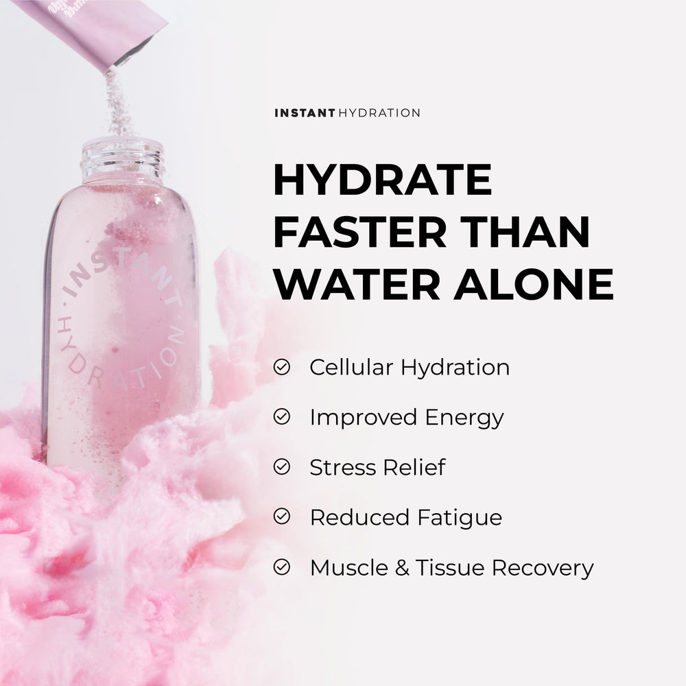 Instant Hydration zero sugar Keto and Vegan label showcases dietary compatibility
