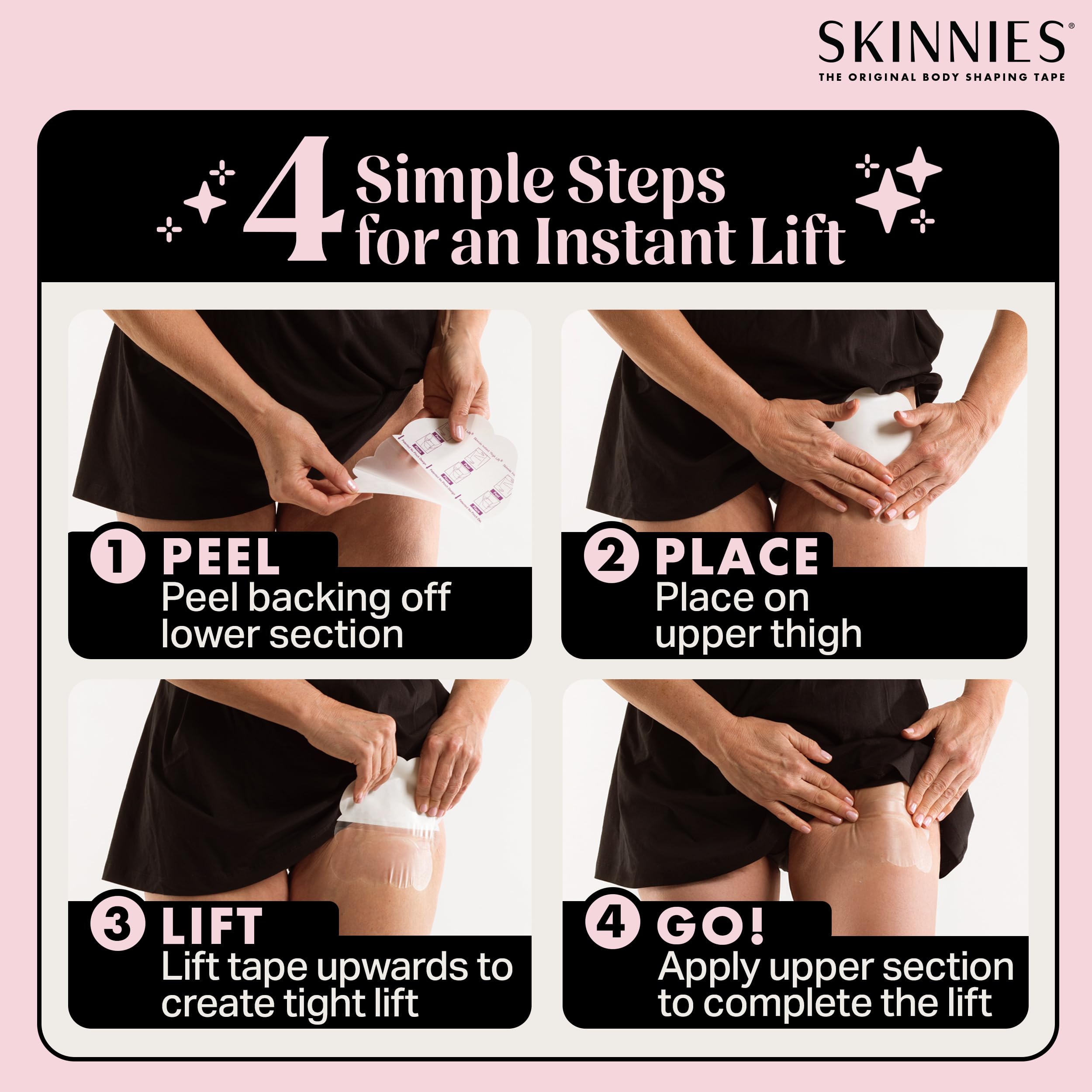 Shark Tank feature Skinnies thigh lift tape patent-protected design