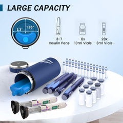 Lightweight portable insulin cooler by INSUCOOLER for easy travel