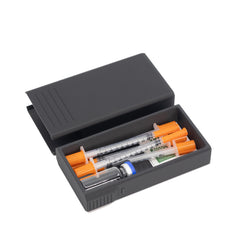 Insulin-Peptide Travel Case front view; compact daily carry for discreet injections.