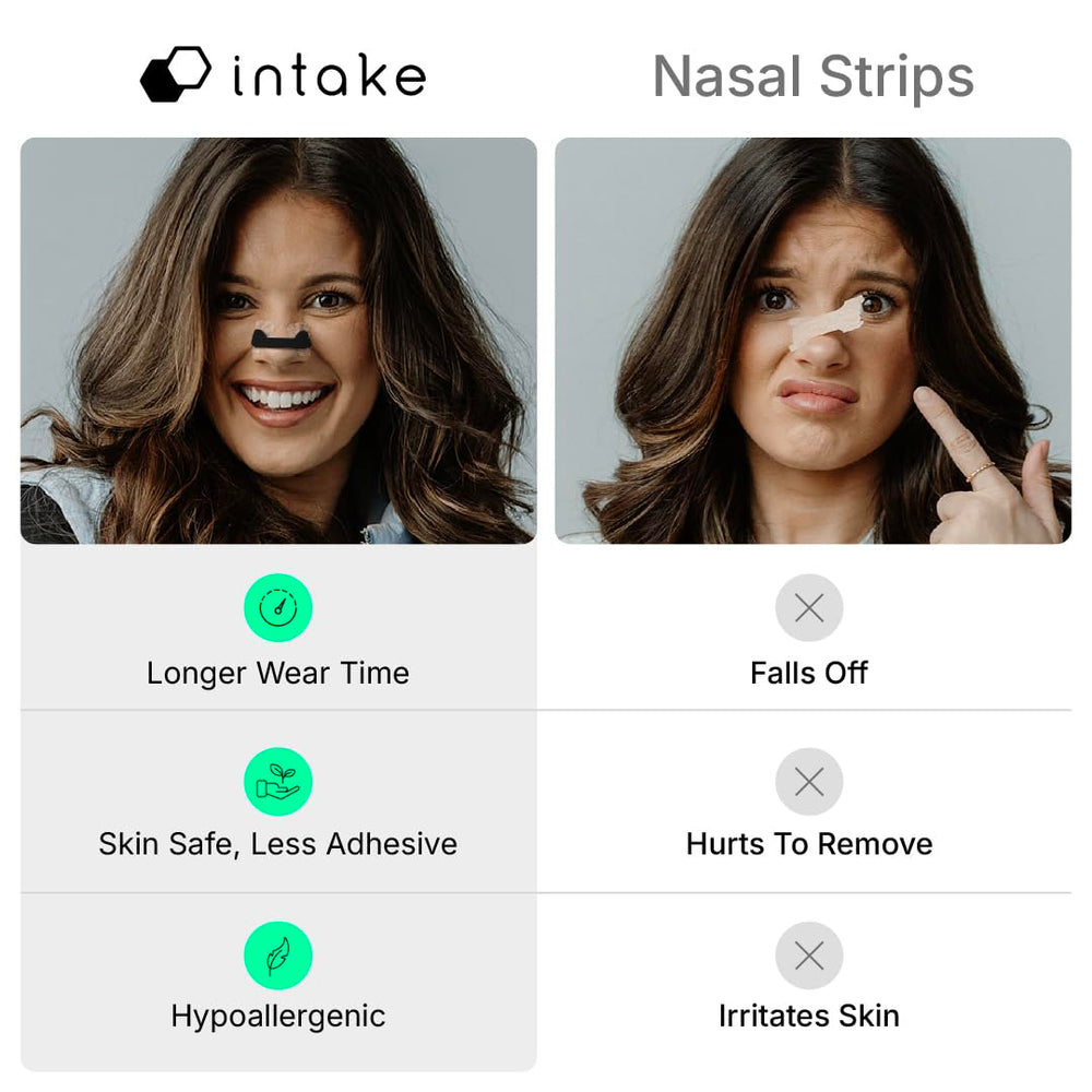 Intake latex-free and drug-free breathing aid for broad compatibility