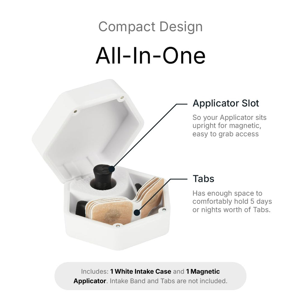 Intake magnetic refill applicator close up for easy on the go refills