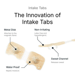 Intake refill tabs easy-application with magnets for hassle-free setup
