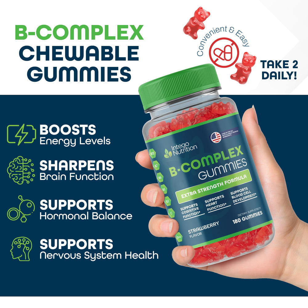 Morning routine with INTEGO NUTRITION gummies for steady energy.