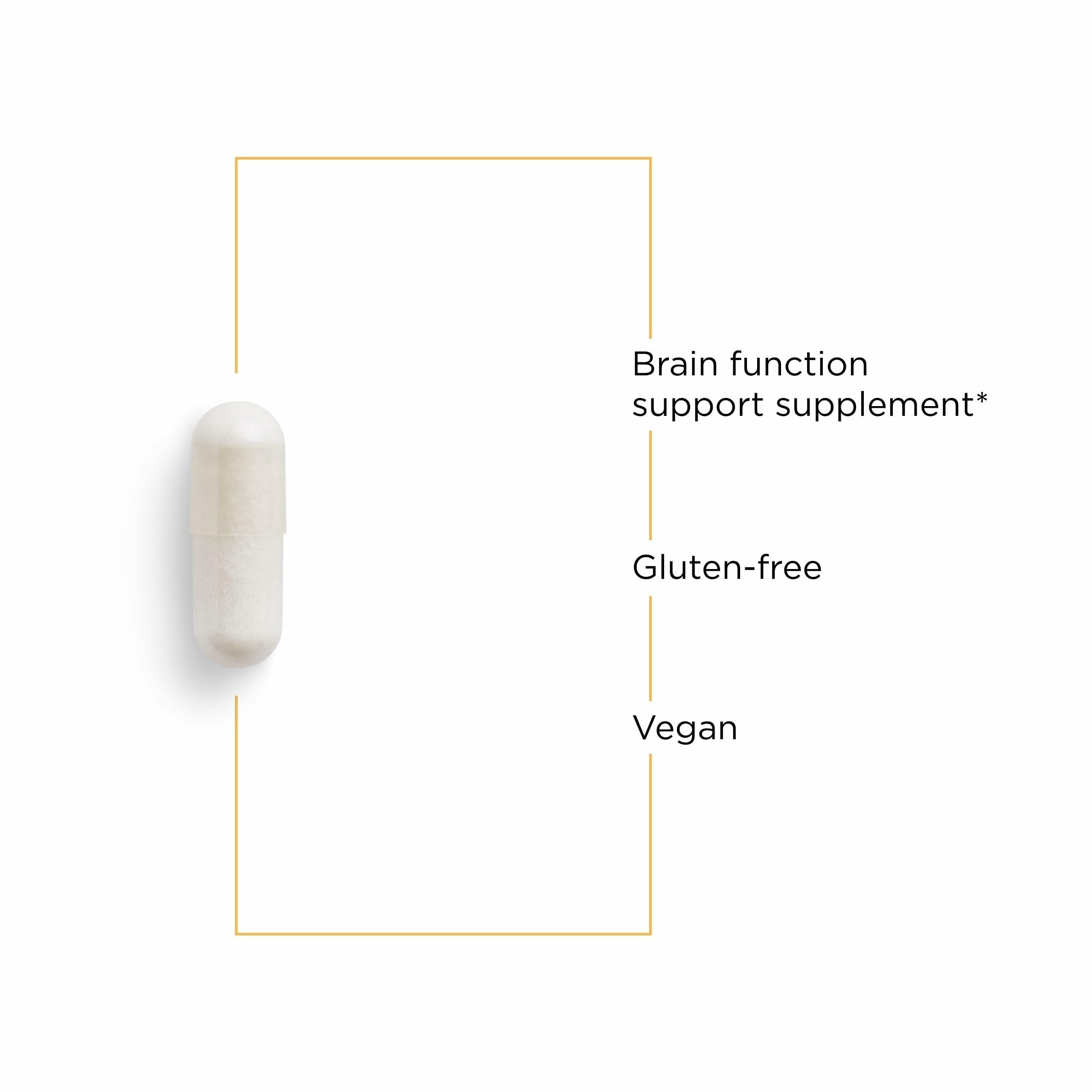 Close-up of Integrative Therapeutics Acetyl L-Carnitine label showing vegan and gluten-free details