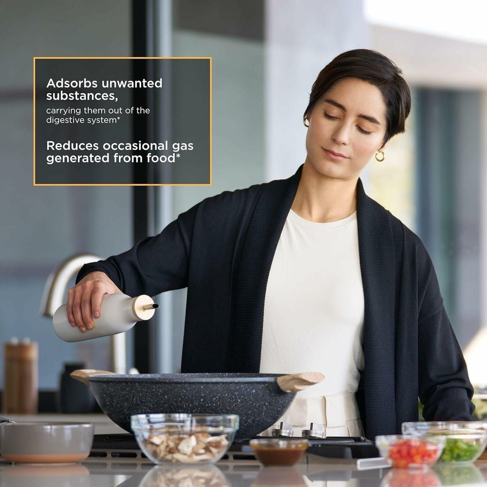 Integrative Therapeutics Activated Charcoal taken with meals in a daily routine.