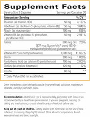 Integrative Therapeutics Active B-Complex capsules close-up highlighting compact, easy-to-take tablets for busy days