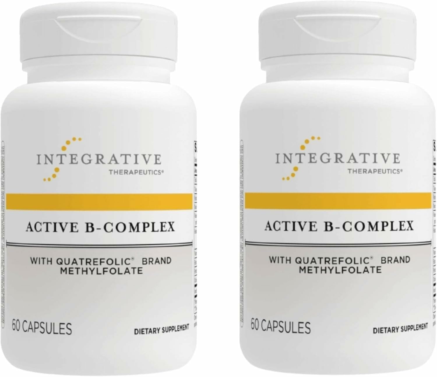 Integrative Therapeutics Active B-Complex bottle with label emphasizes energy support for daily tasks.