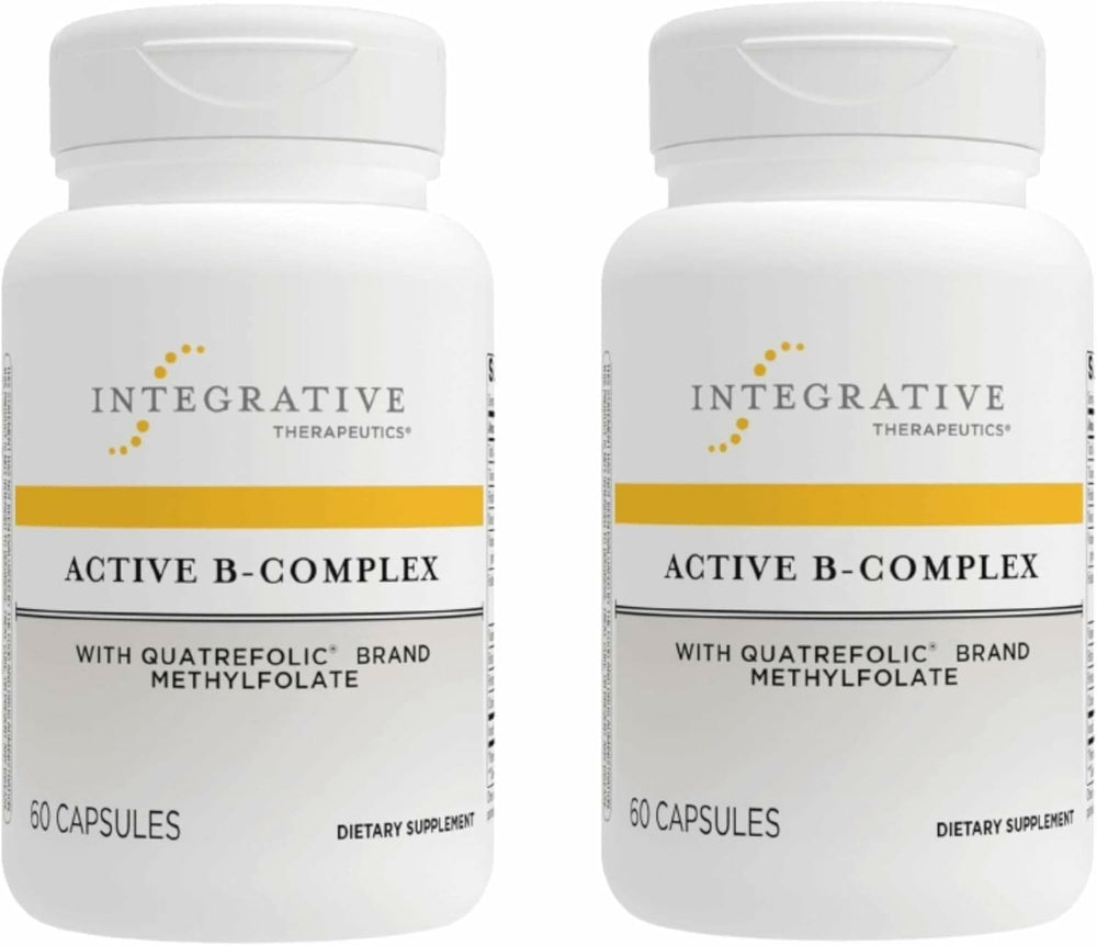 Integrative Therapeutics Active B-Complex bottle with label emphasizes energy support for daily tasks.