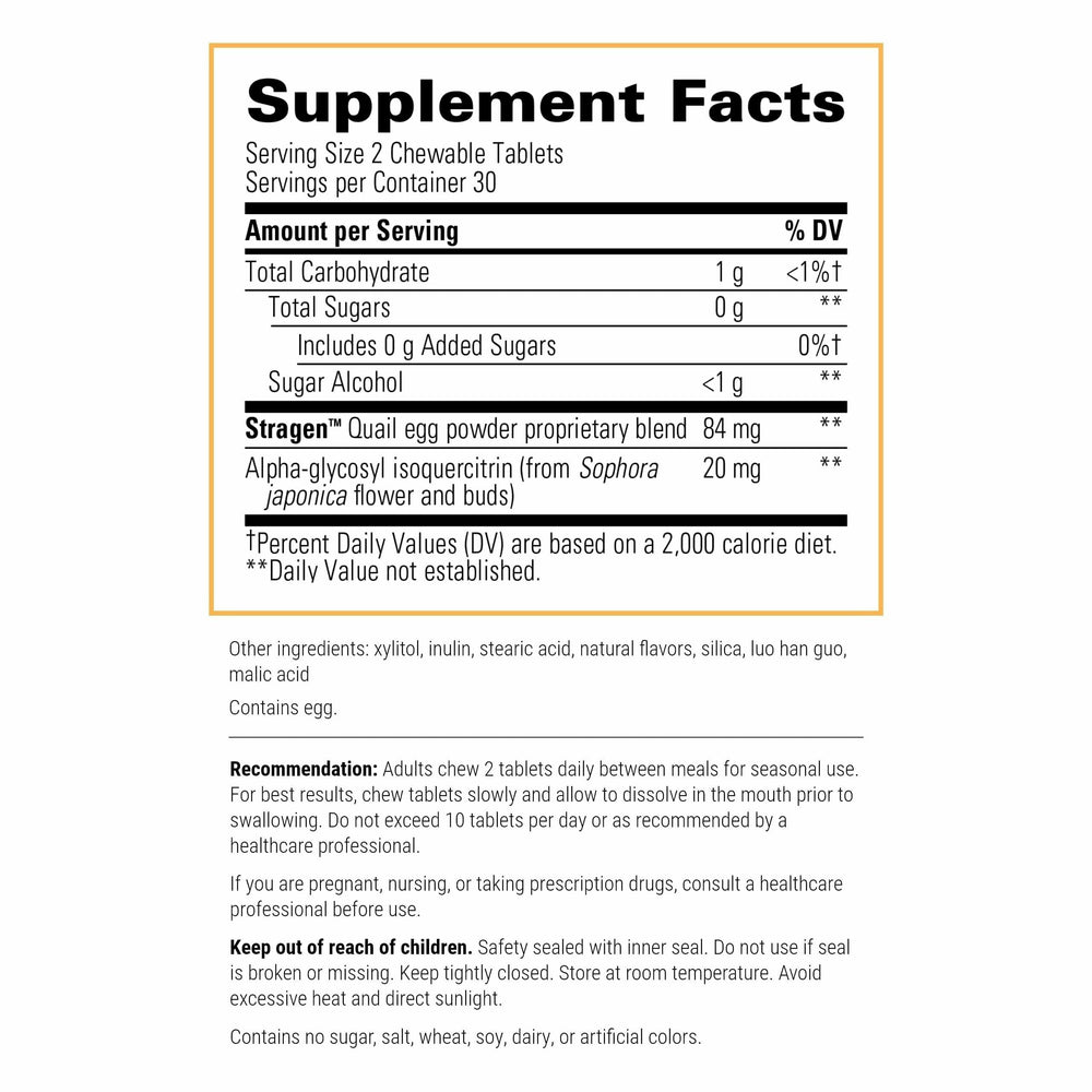 AllQlear berry chewable tablets close-up for easy daily immune support.