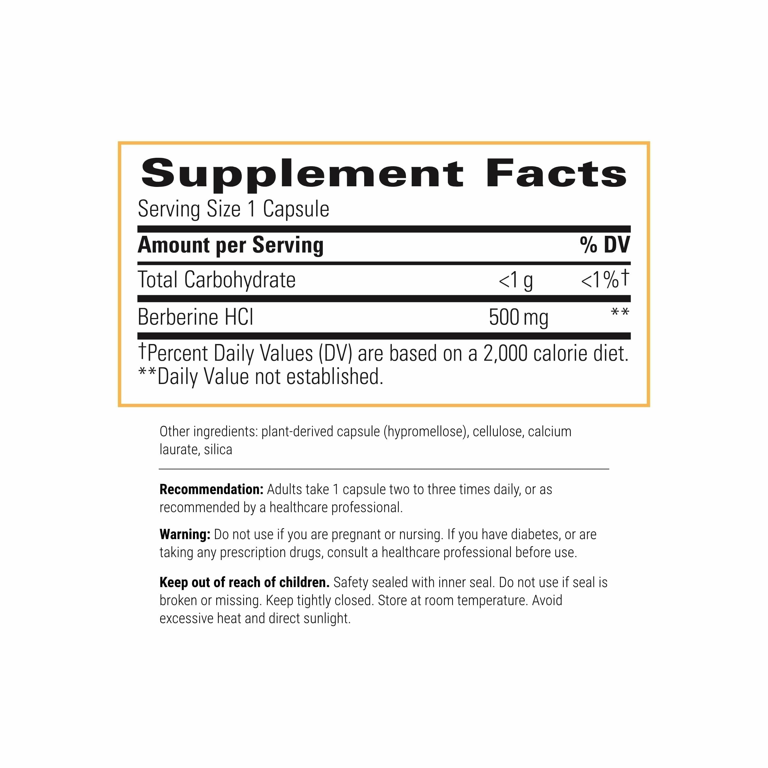 Berberine capsules closeup from Integrative Therapeutics for easy daily use.