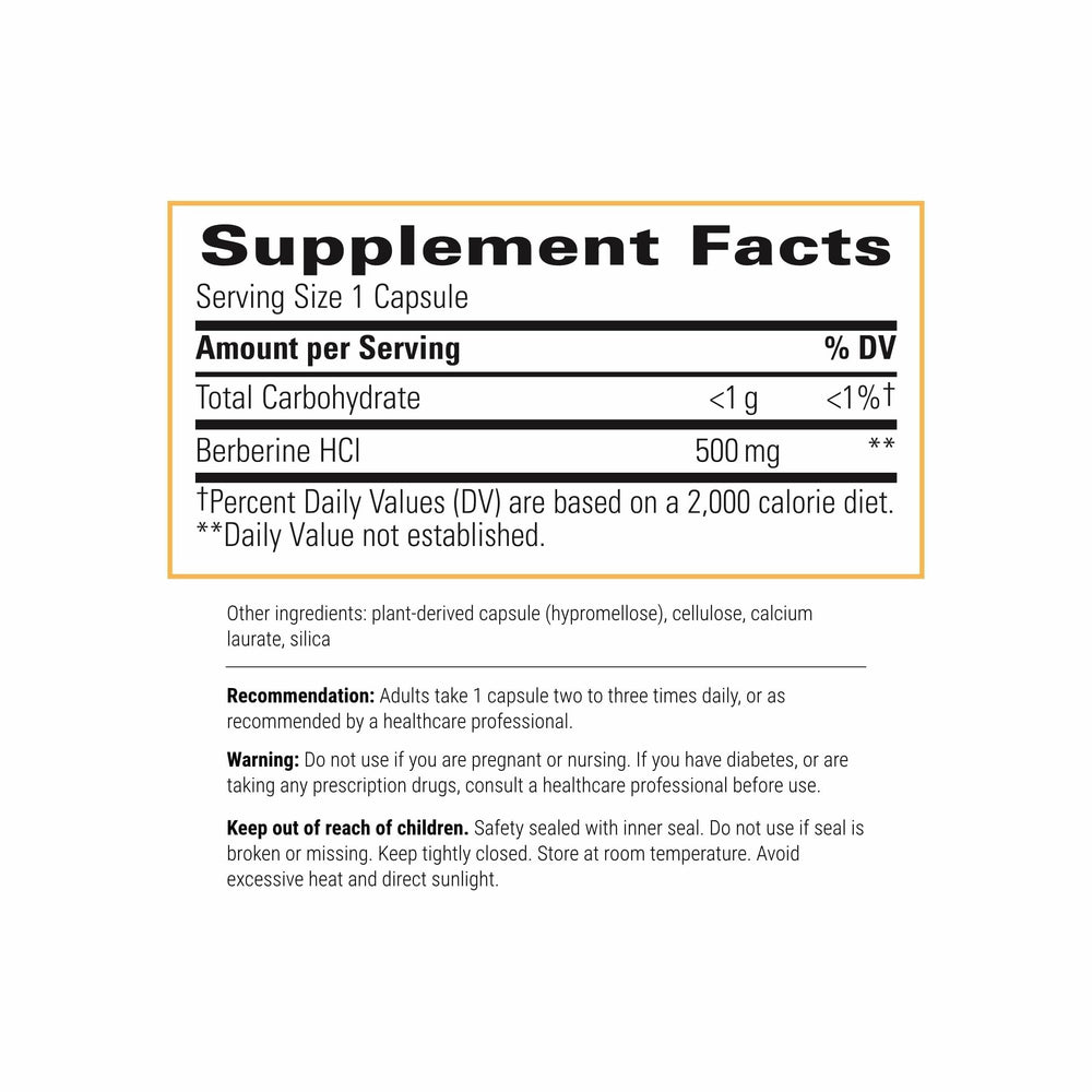 Berberine capsules closeup from Integrative Therapeutics for easy daily use.