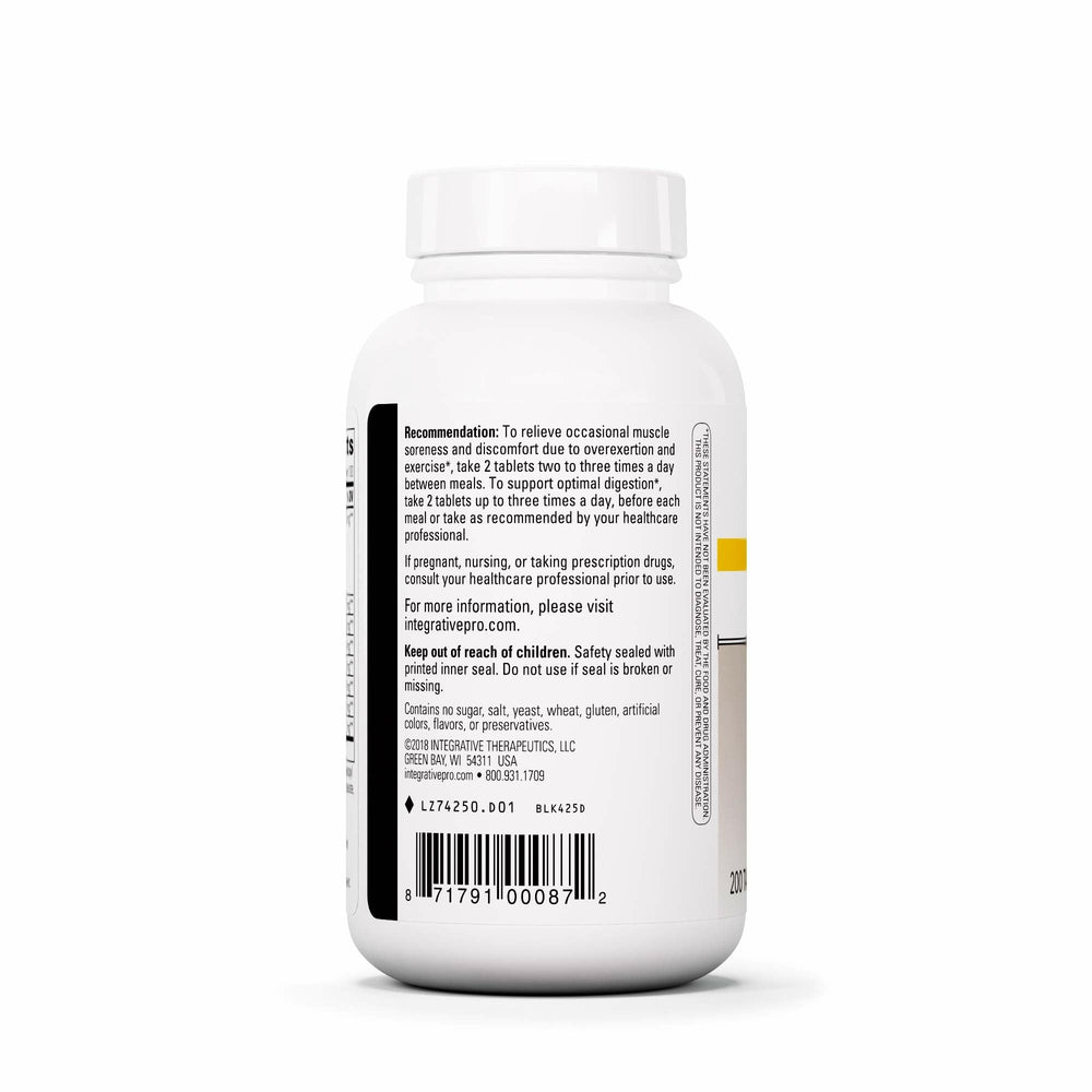 Bio-Zyme ingredient label close-up shows transparent sourcing