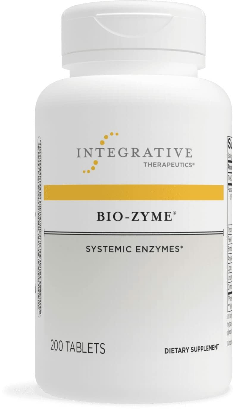 Bio-Zyme pancreatic enzyme tablets from Integrative Therapeutics support comfortable digestion daily