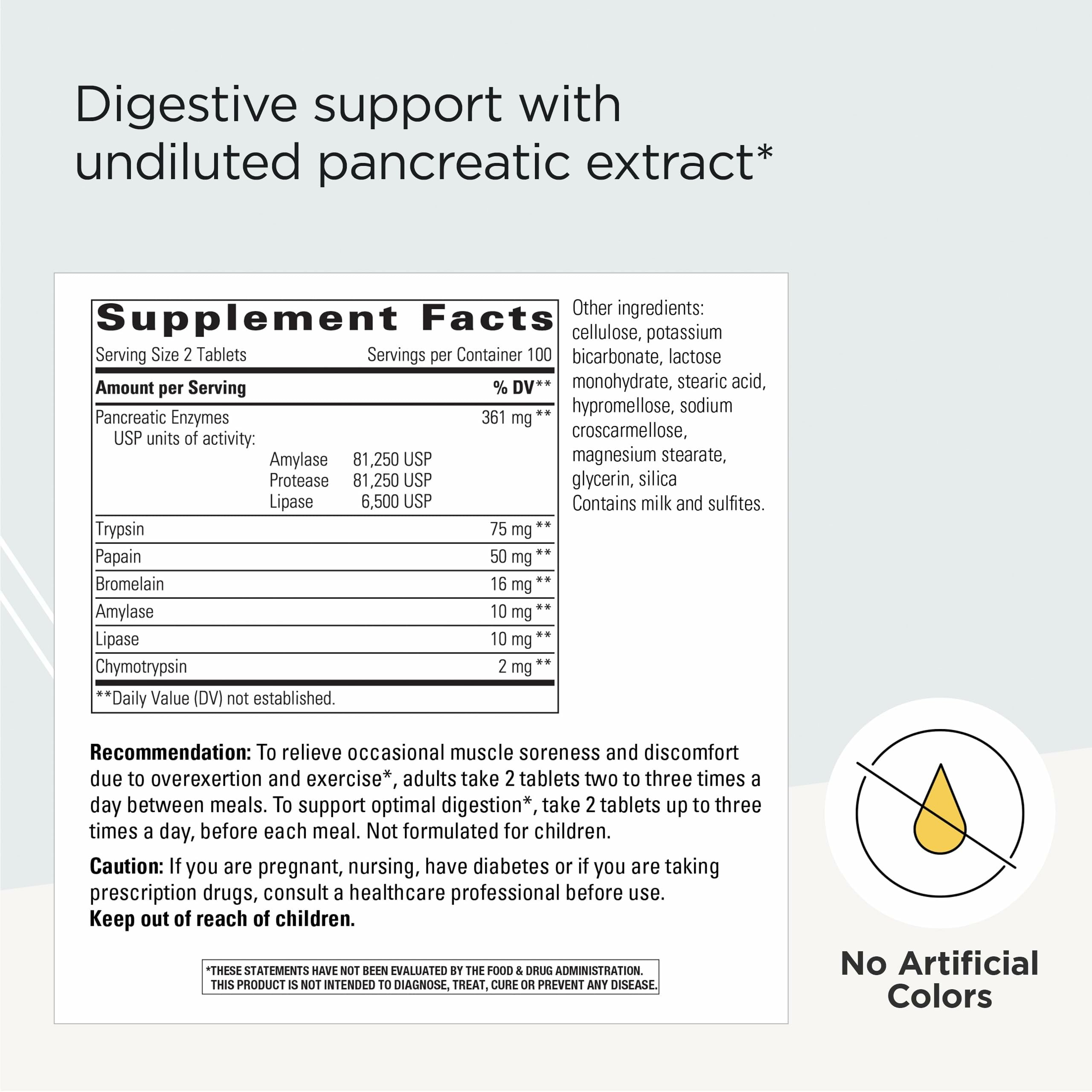 Bio-Zyme undiluted pancreatic extract capsules provide targeted digestive support after meals