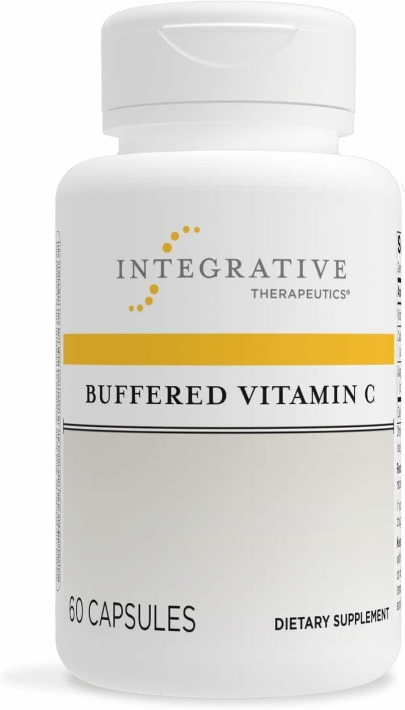 Integrative Therapeutics Buffered Vitamin C bottle label highlighting antioxidant support