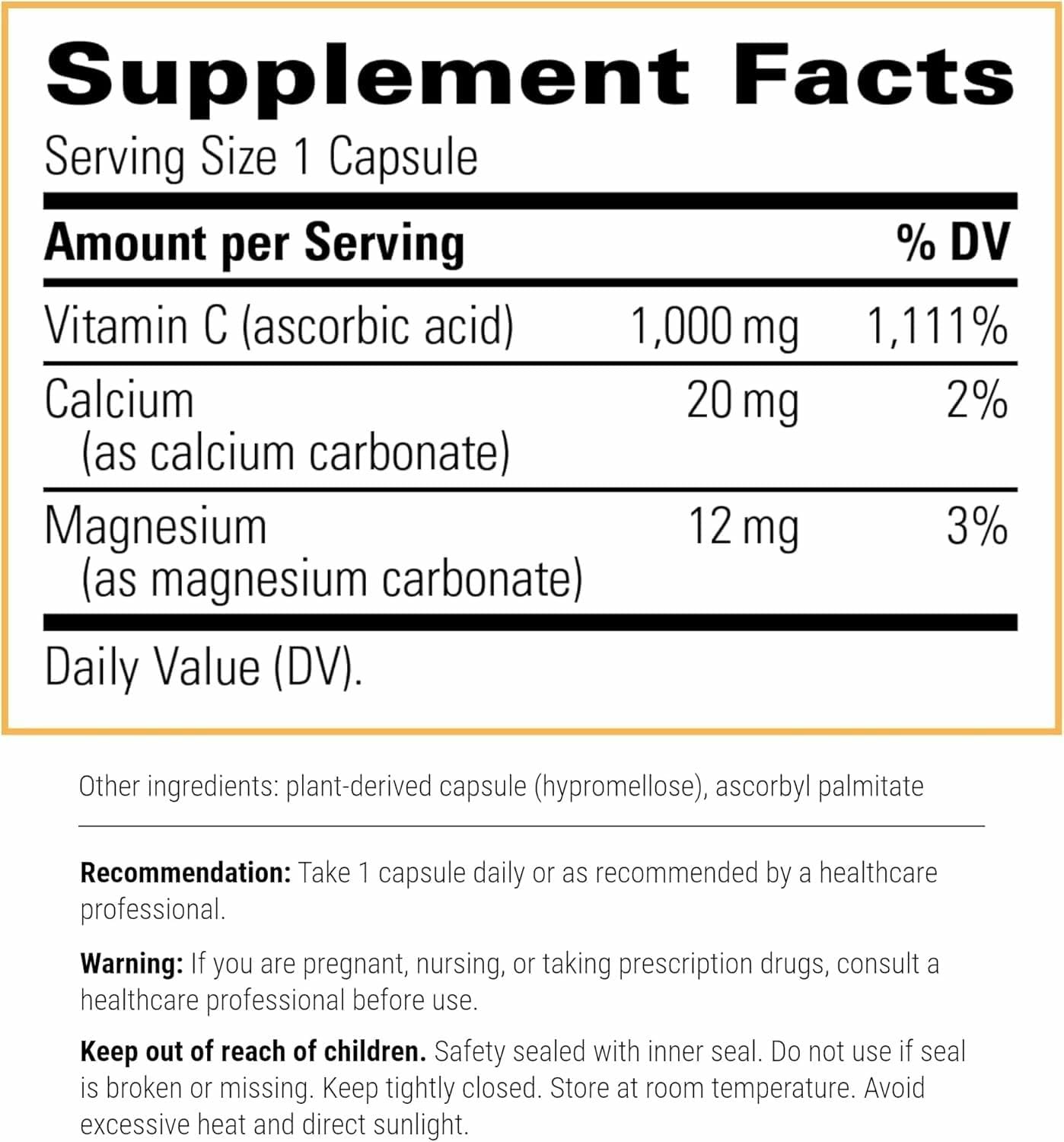 Integrative Therapeutics Buffered Vitamin C capsule close-up for daily immune support