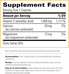 Integrative Therapeutics Buffered Vitamin C capsule close-up for daily immune support