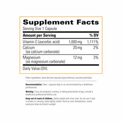 Integrative Therapeutics Buffered Vitamin C label highlights vegan and gluten-free formula