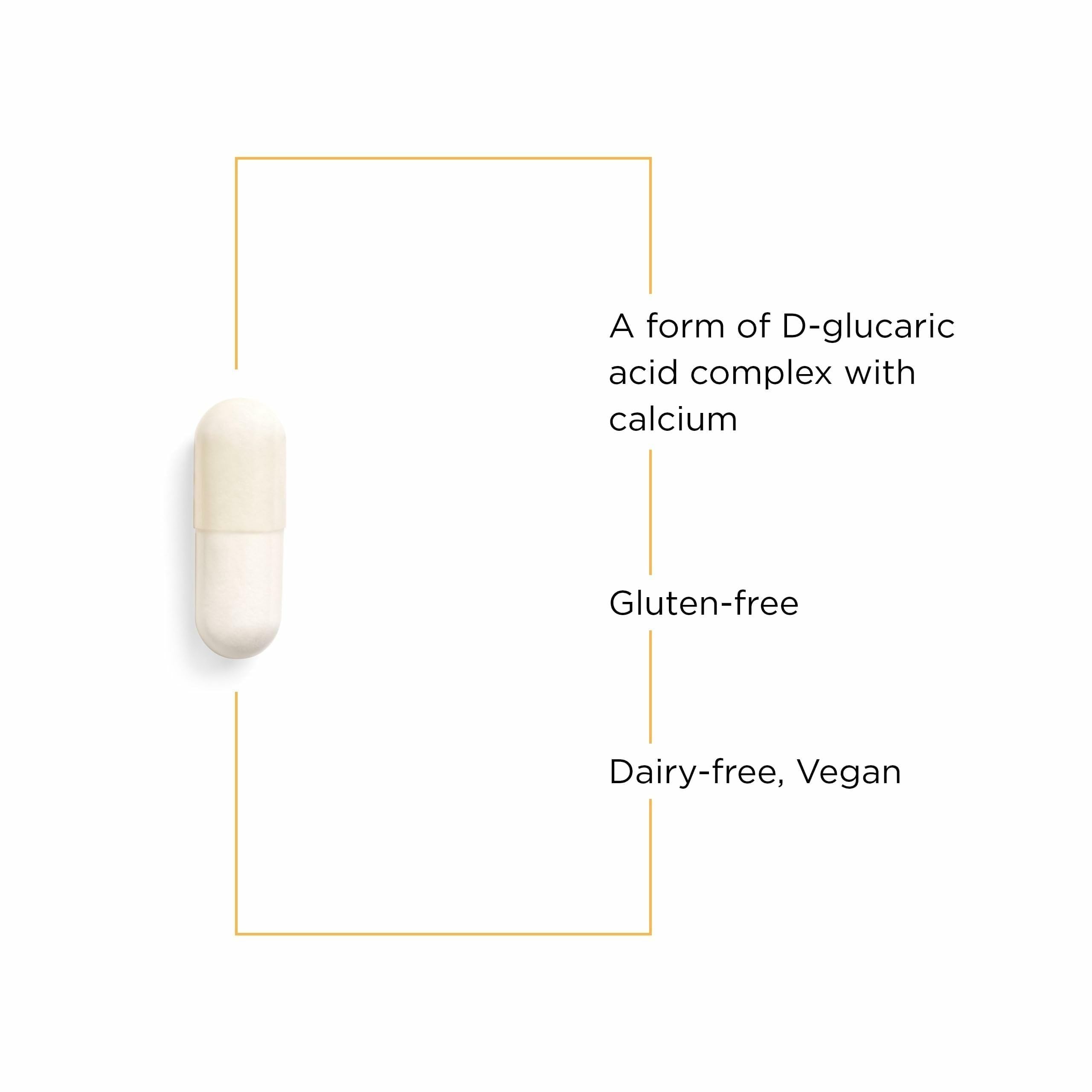 Integrative Therapeutics Calcium D-Glucarate tablets positioned for daily use