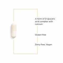 Integrative Therapeutics Calcium D-Glucarate tablets positioned for daily use