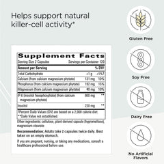 Integrative Therapeutics Cellular Forte capsules image emphasizing vegan, gluten-free, dairy-free ingredients.