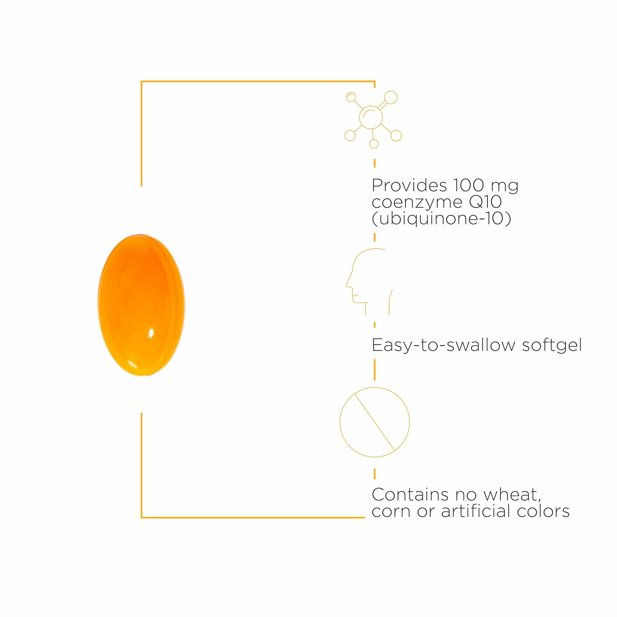 Integrative Therapeutics CoQ10 label detail highlighting 100 mg potency.