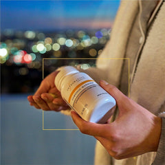 Cortisol Manager packaging on shelf with gluten-free and dairy-free indications.