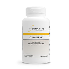 Integrative Therapeutics Curalieve bottle showing high-absorption curcumin for antioxidant support