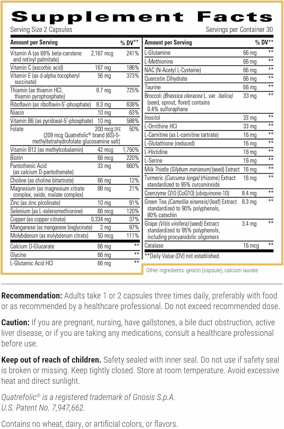 Detoxification Factors capsules ready for daily detox support