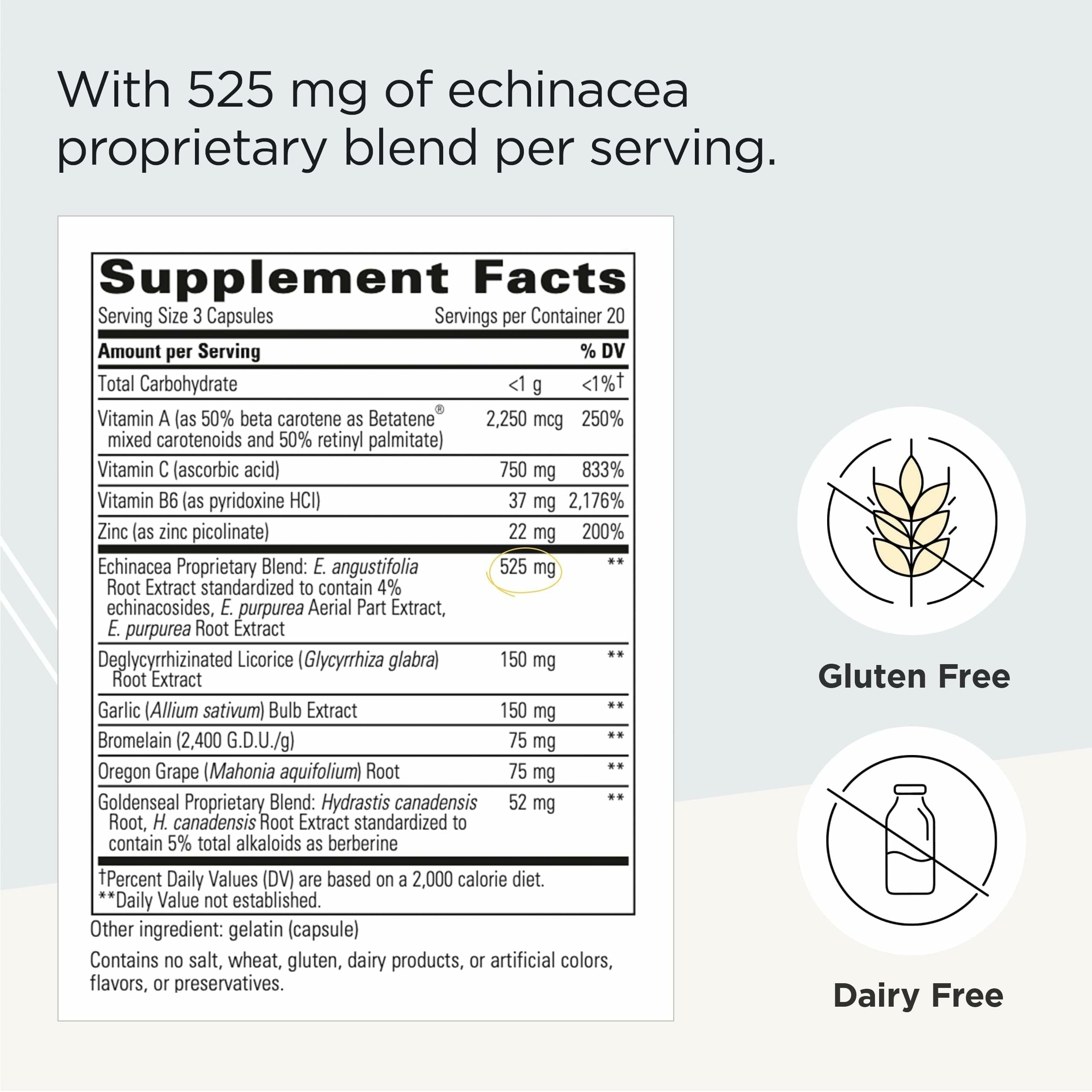 Integrative Therapeutics EHB capsules close-up highlighting multinutrient immune formula