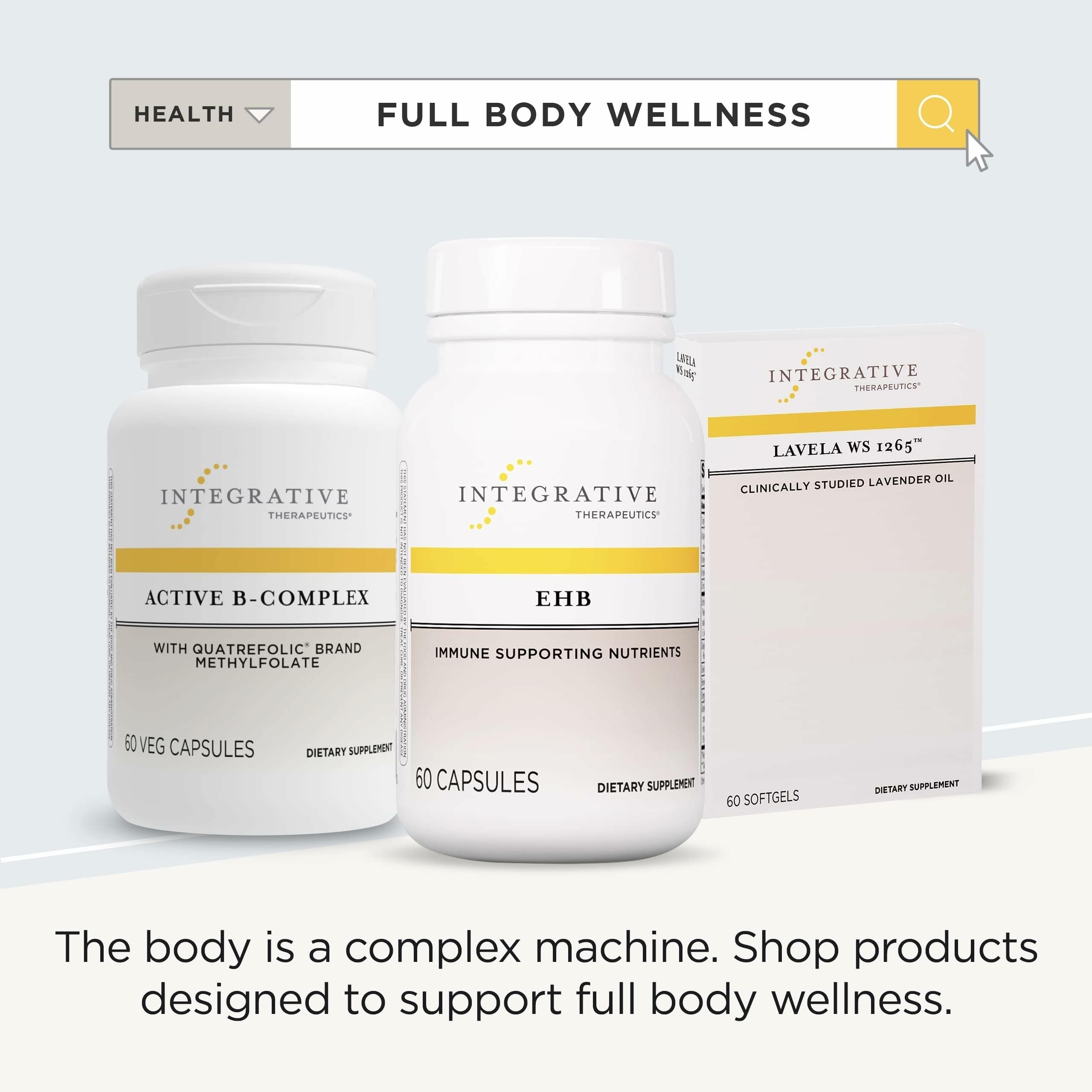 Integrative Therapeutics EHB vitamins A C B6 and zinc for wellness support